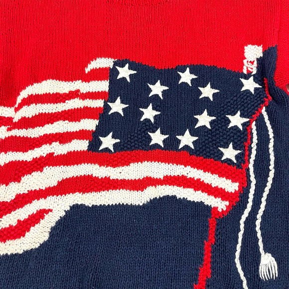 Vintage American Flag Sweater - Picture 2 of 4